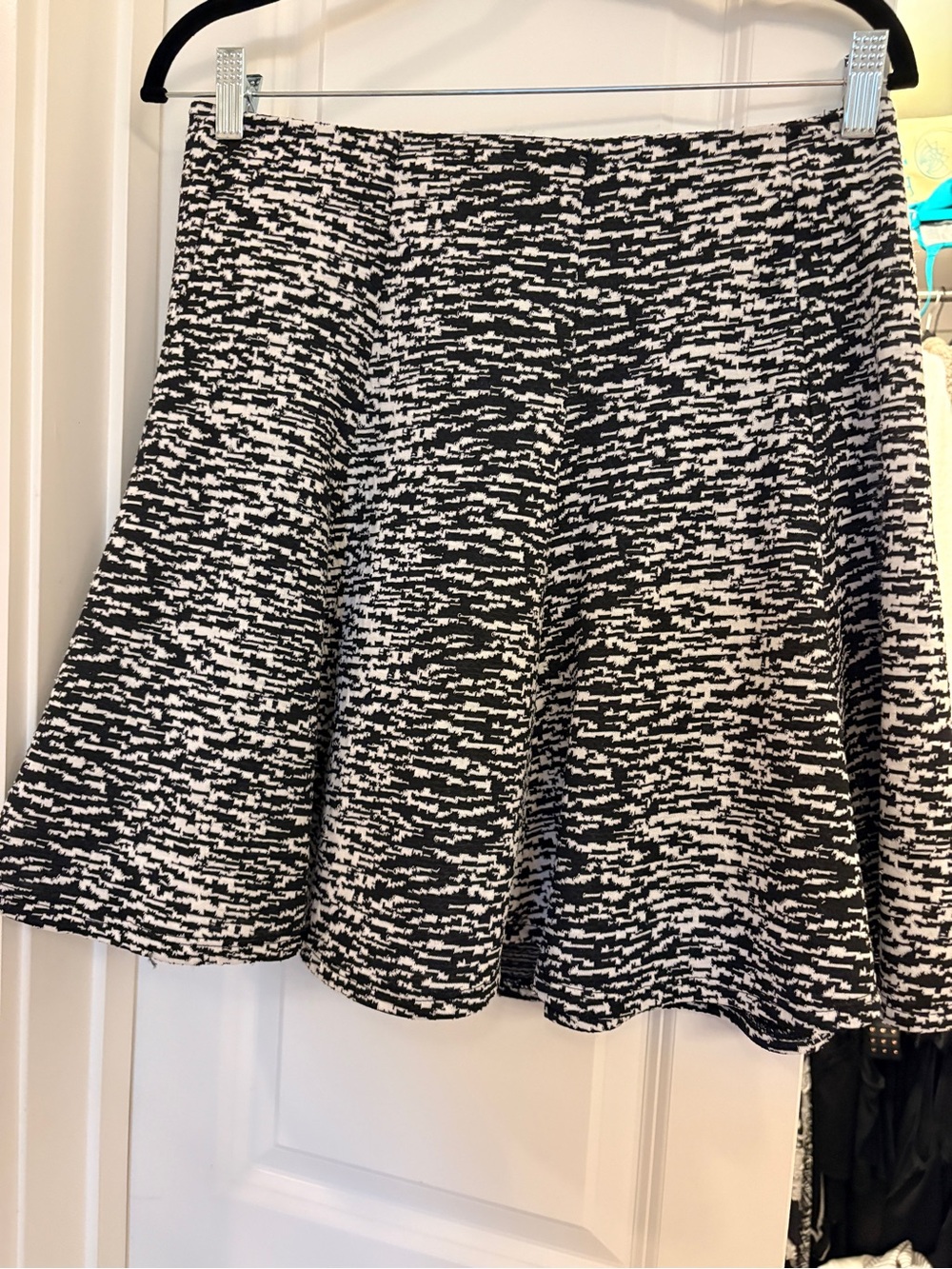 NWOT AQUA Mini Skirt (L, Black/White)